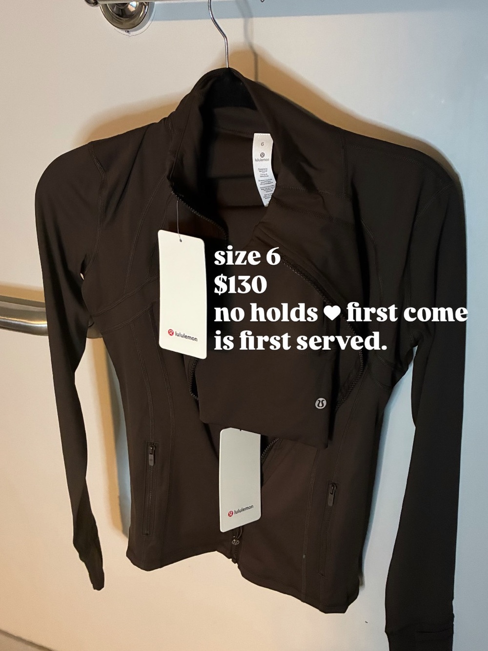 Lululemon athletica Brown Fitted Zip-Up Blazer Jacket & Short set.
